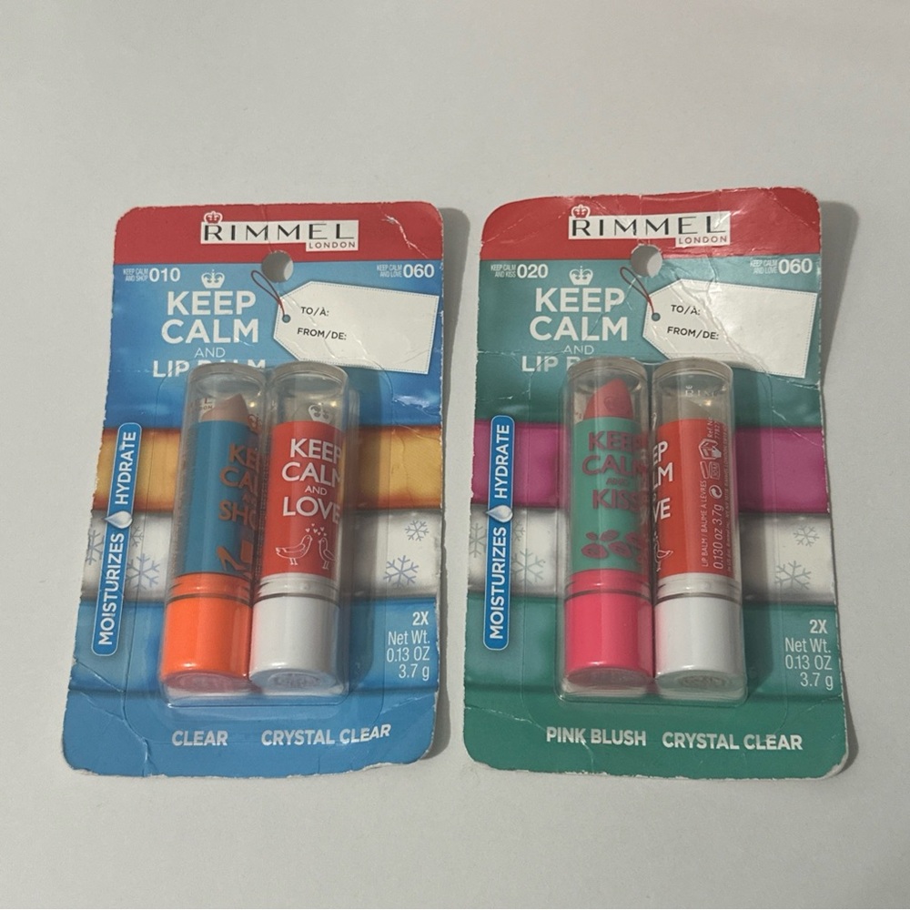 Rimmel London Keep Calm Lip Balm Duo - new